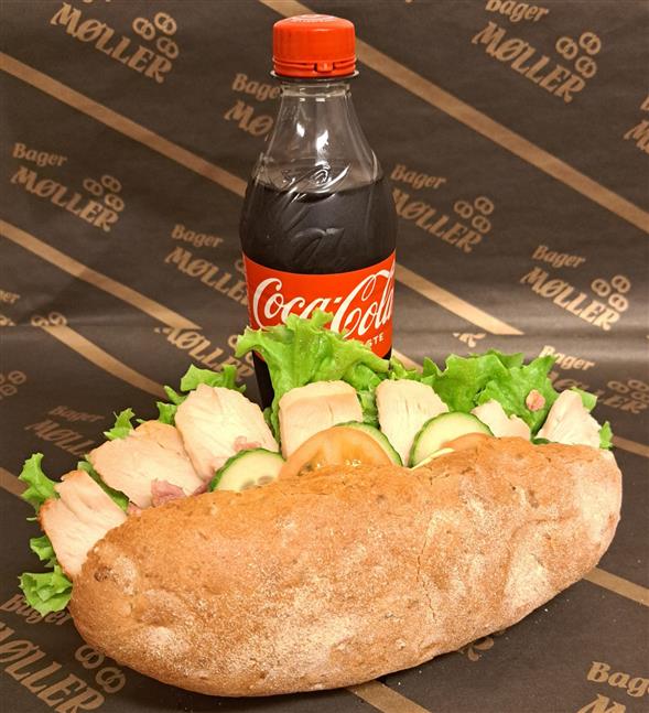 Sandwich inkl. 1 sodavand