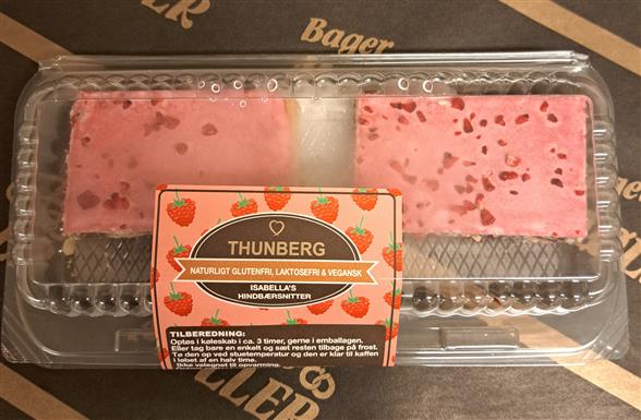 Glutenfri hindbærsnitter